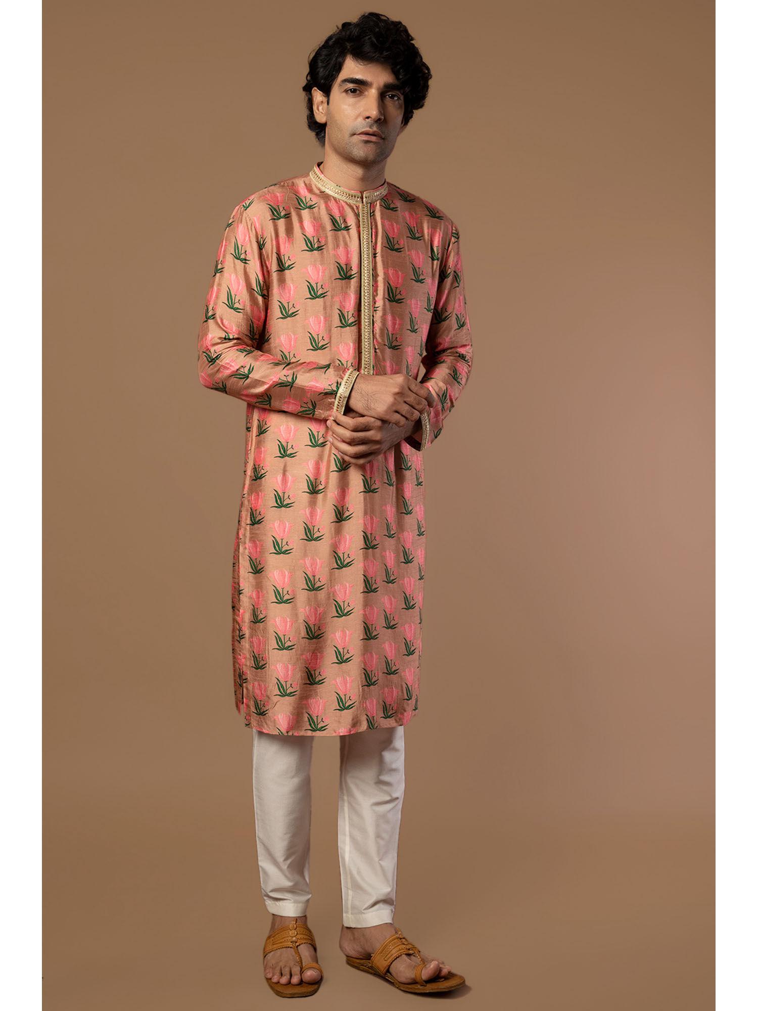 dusty pink tulip kurta