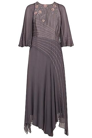 dusty violet assymetrical tunic