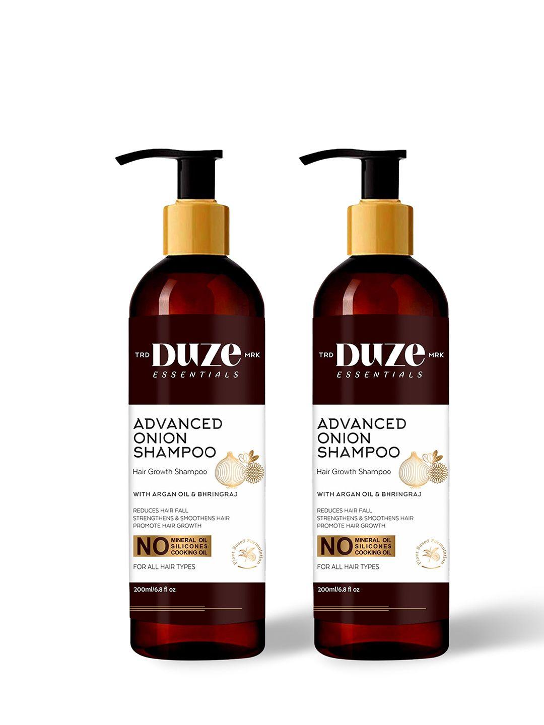 duze pack of 2 unisex onion shampoo for hair growth & hair fall control anti dandruff