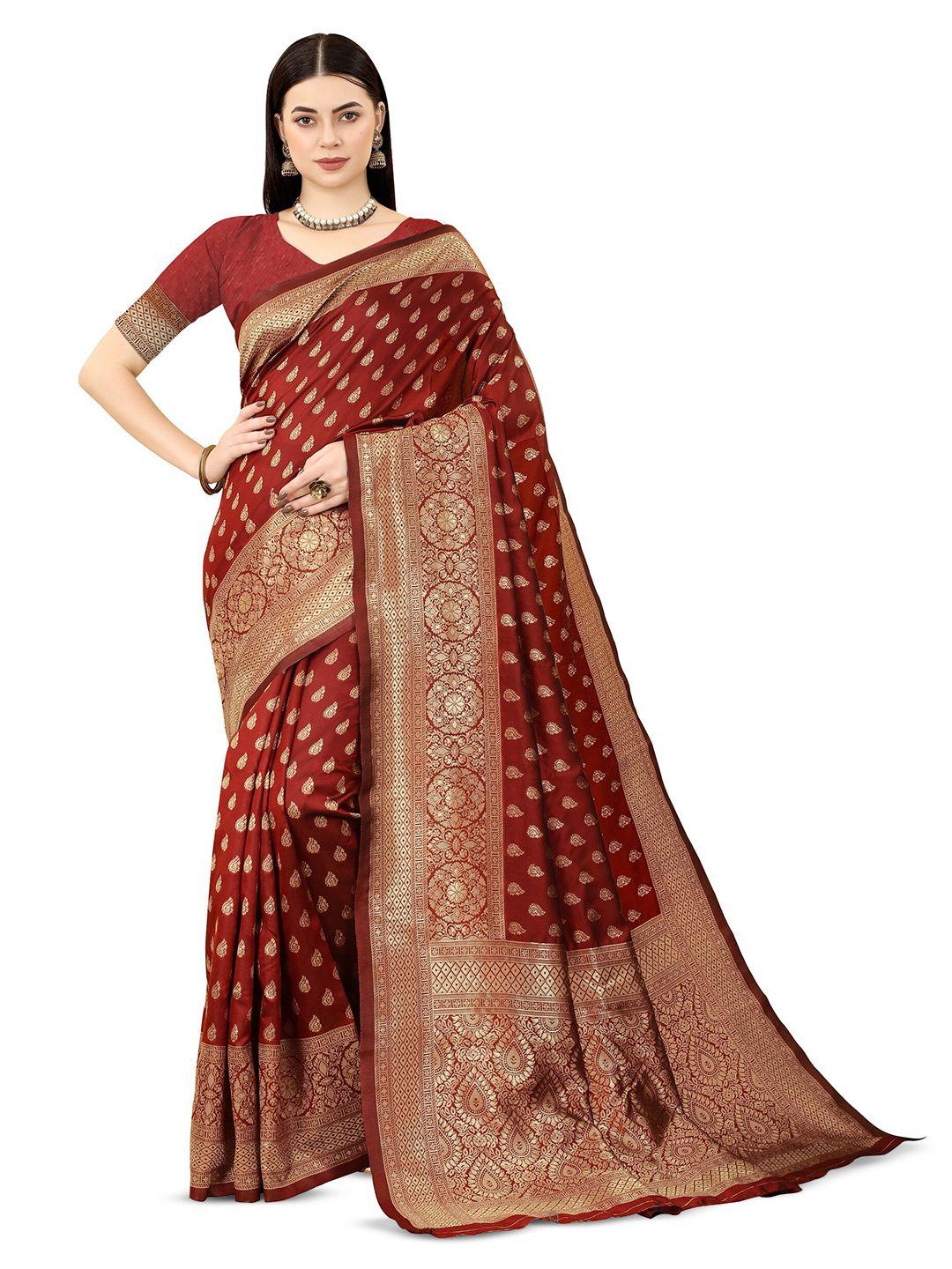 dwiza enterprise ethnic motif woven design zari banarasi saree