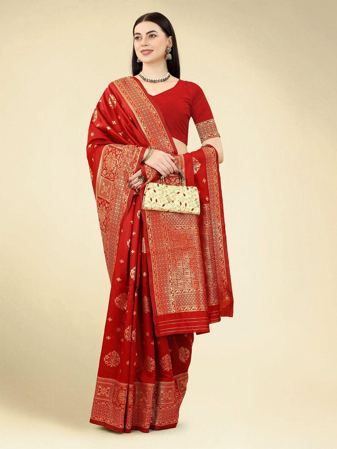 dwiza enterprise ethnic motifs woven design zari art silk banarasi saree
