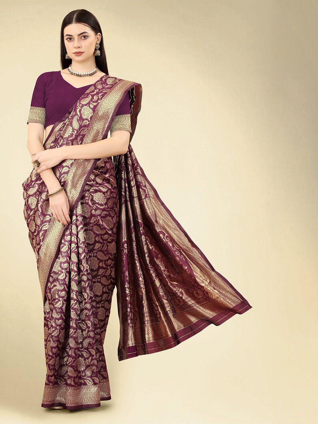 dwiza enterprise paisley woven design zari art silk banarasi saree