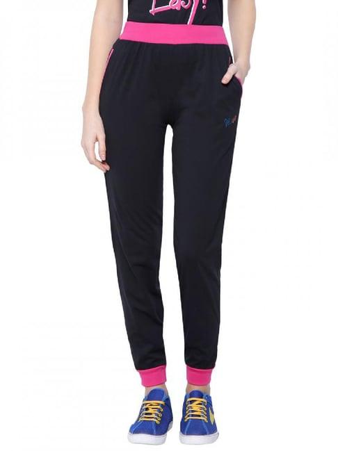 dyca black & pink mid rise joggers