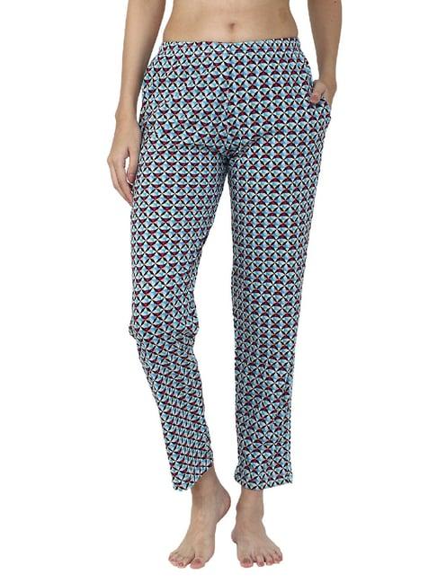 dyca blue printed lounge pants