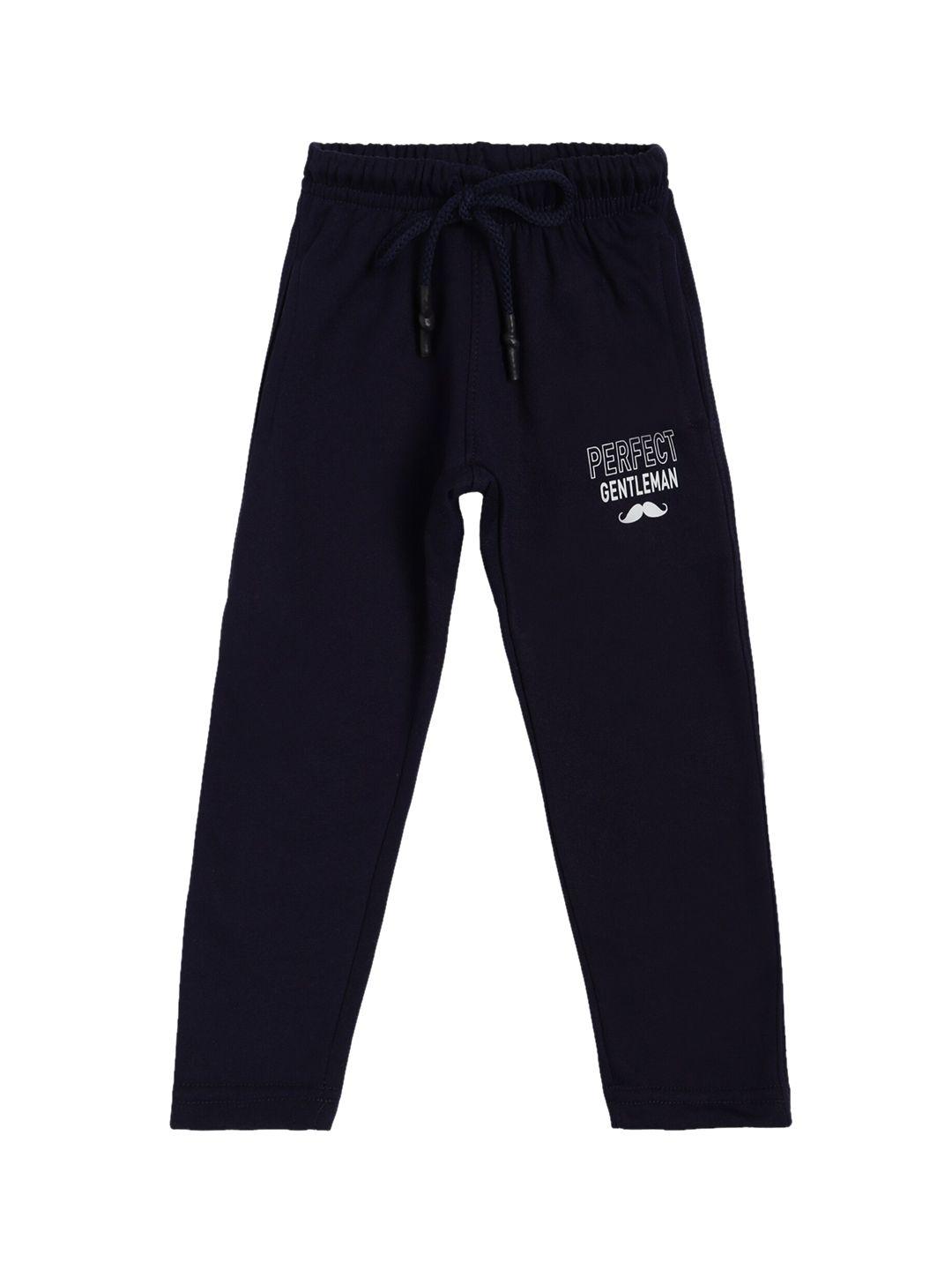 dyca boys navy blue solid track pant