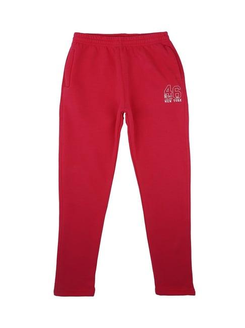 dyca kids dark pink solid trackpants