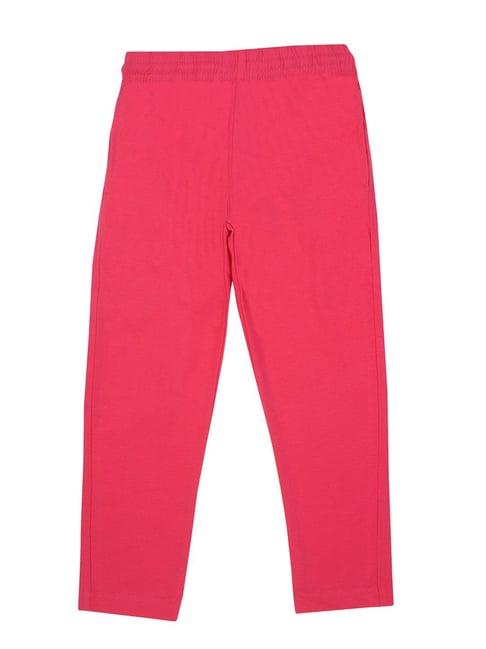 dyca kids fuchsia solid trackpants