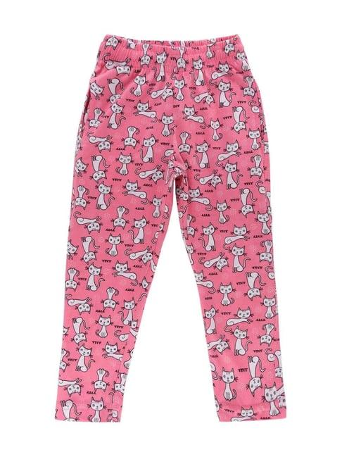 dyca kids pink cotton printed pants