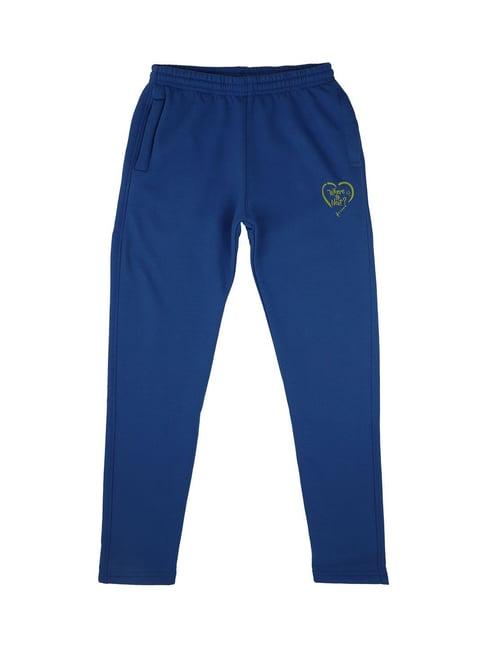 dyca kids royal blue solid trackpants