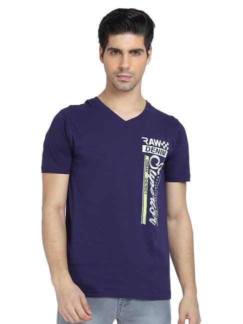 dyca navy v neck t-shirt