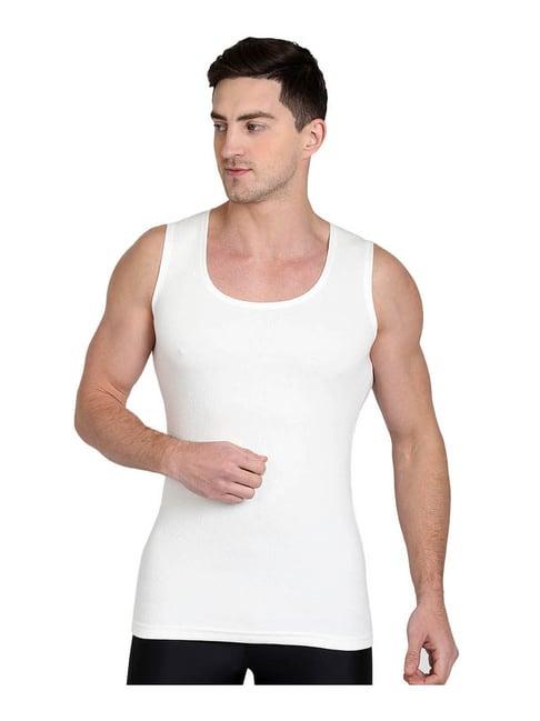 dyca off white regular fit thermal vest