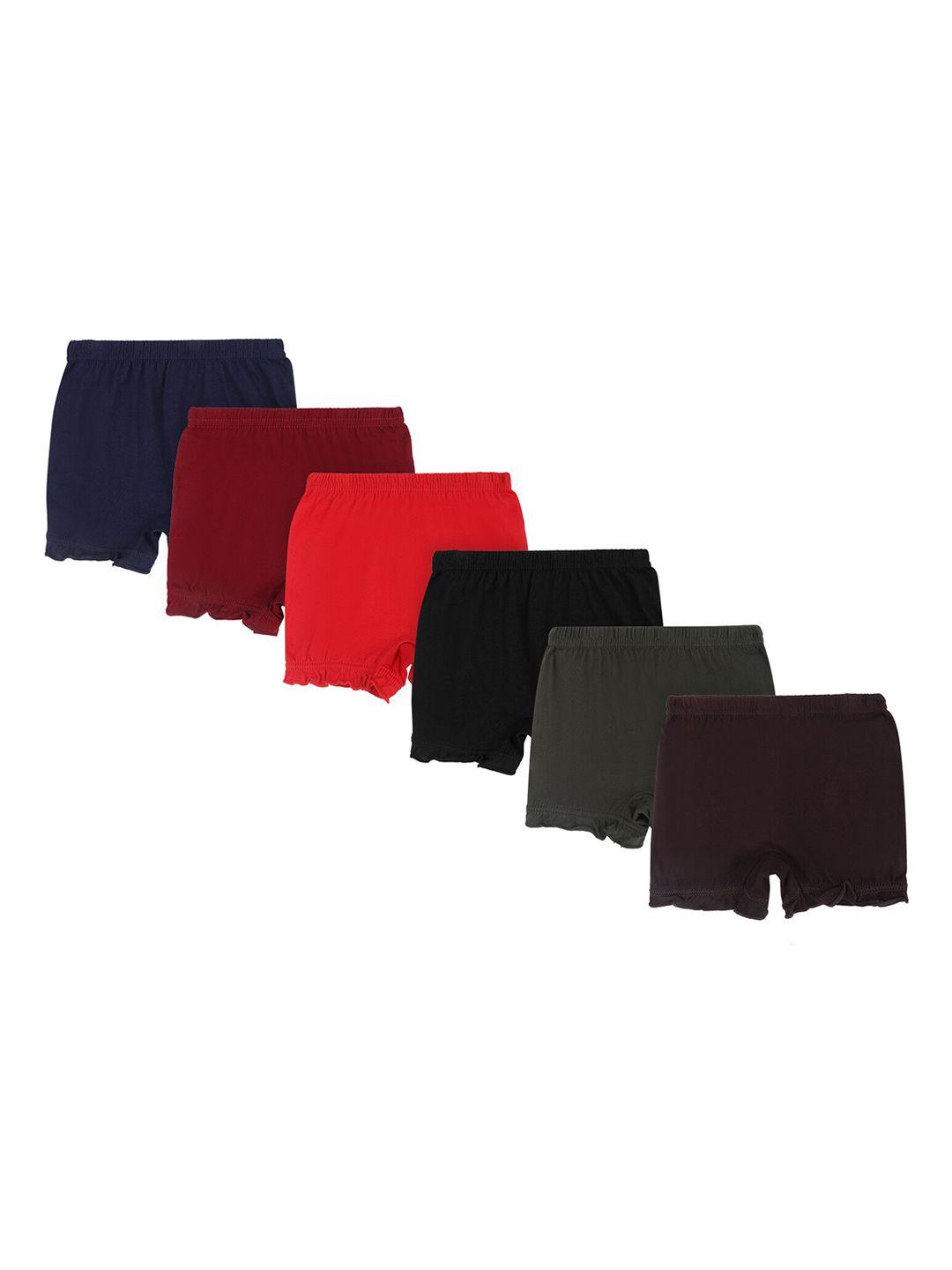dyca pack of 6 kids assorted solid cotton briefs