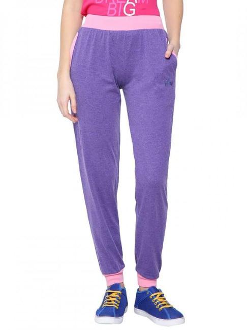 dyca purple & pink mid rise joggers