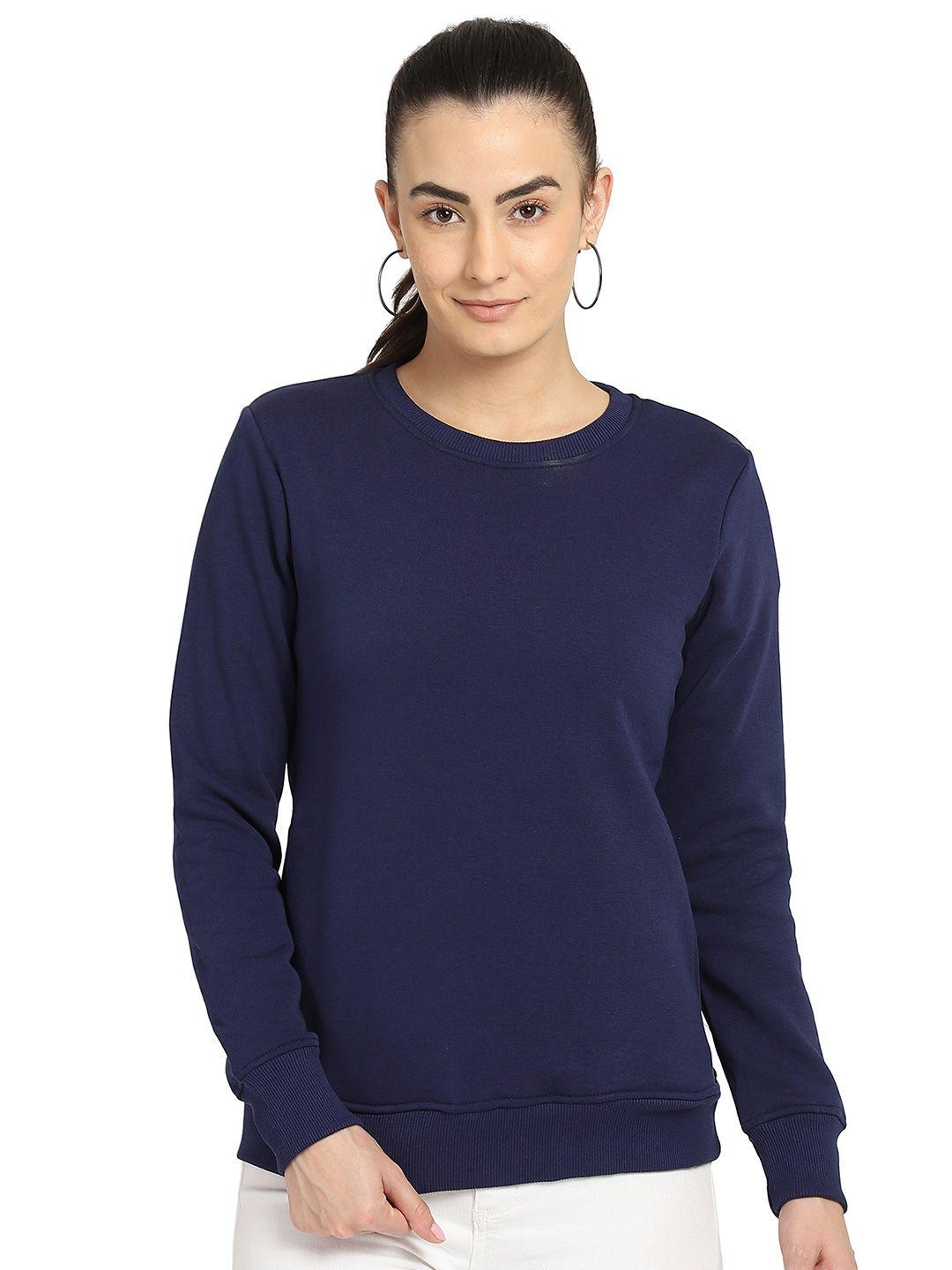 dyca round neck cotton pullover sweatshirt