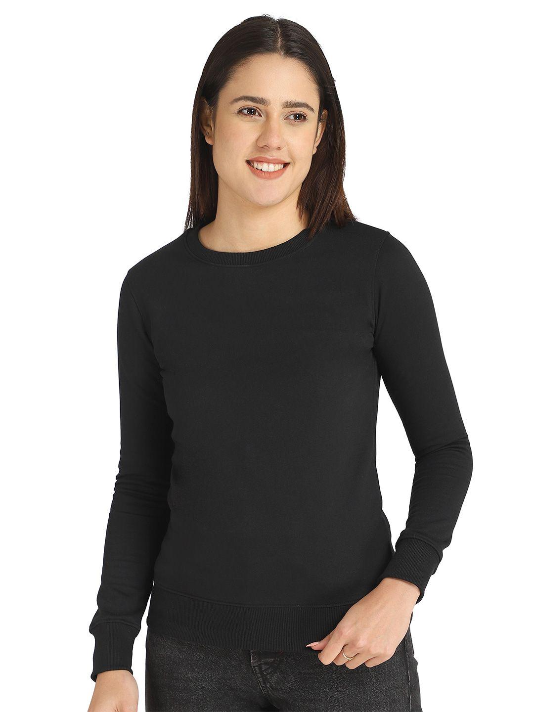 dyca round neck cotton pullover sweatshirt