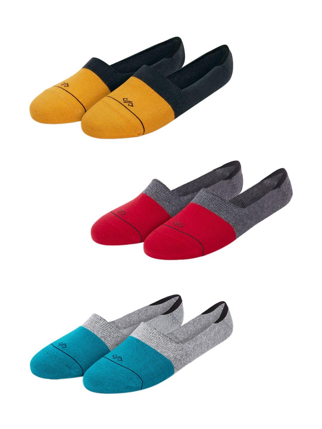 dynamocks multicoloured pack of 3 shoe liners