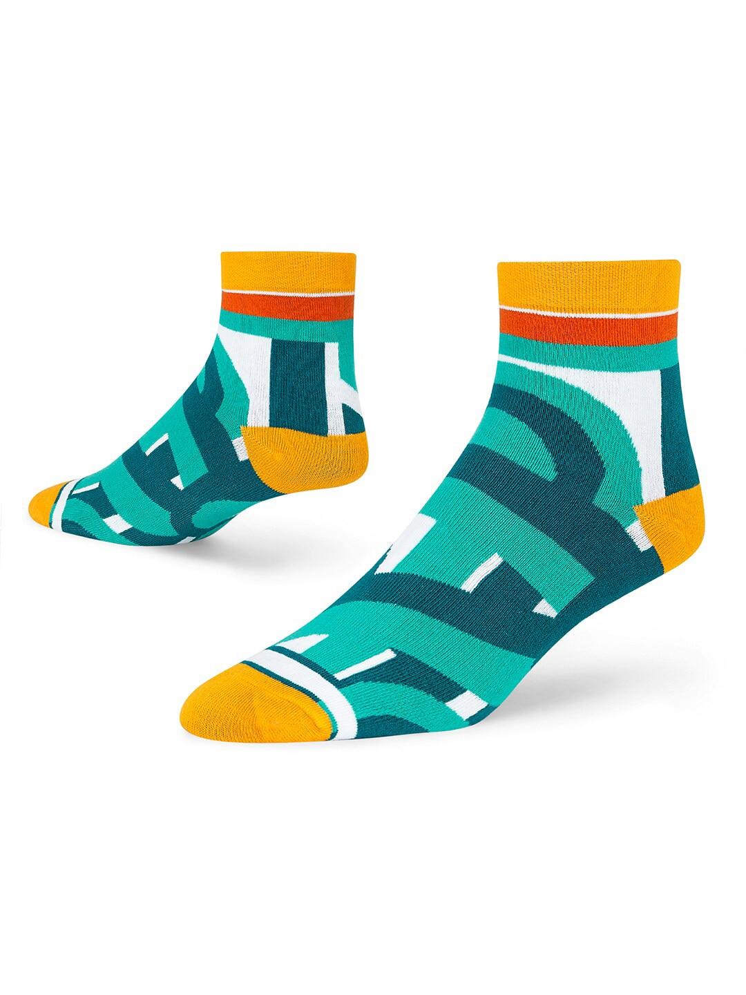 dynamocks patterned ankle length socks