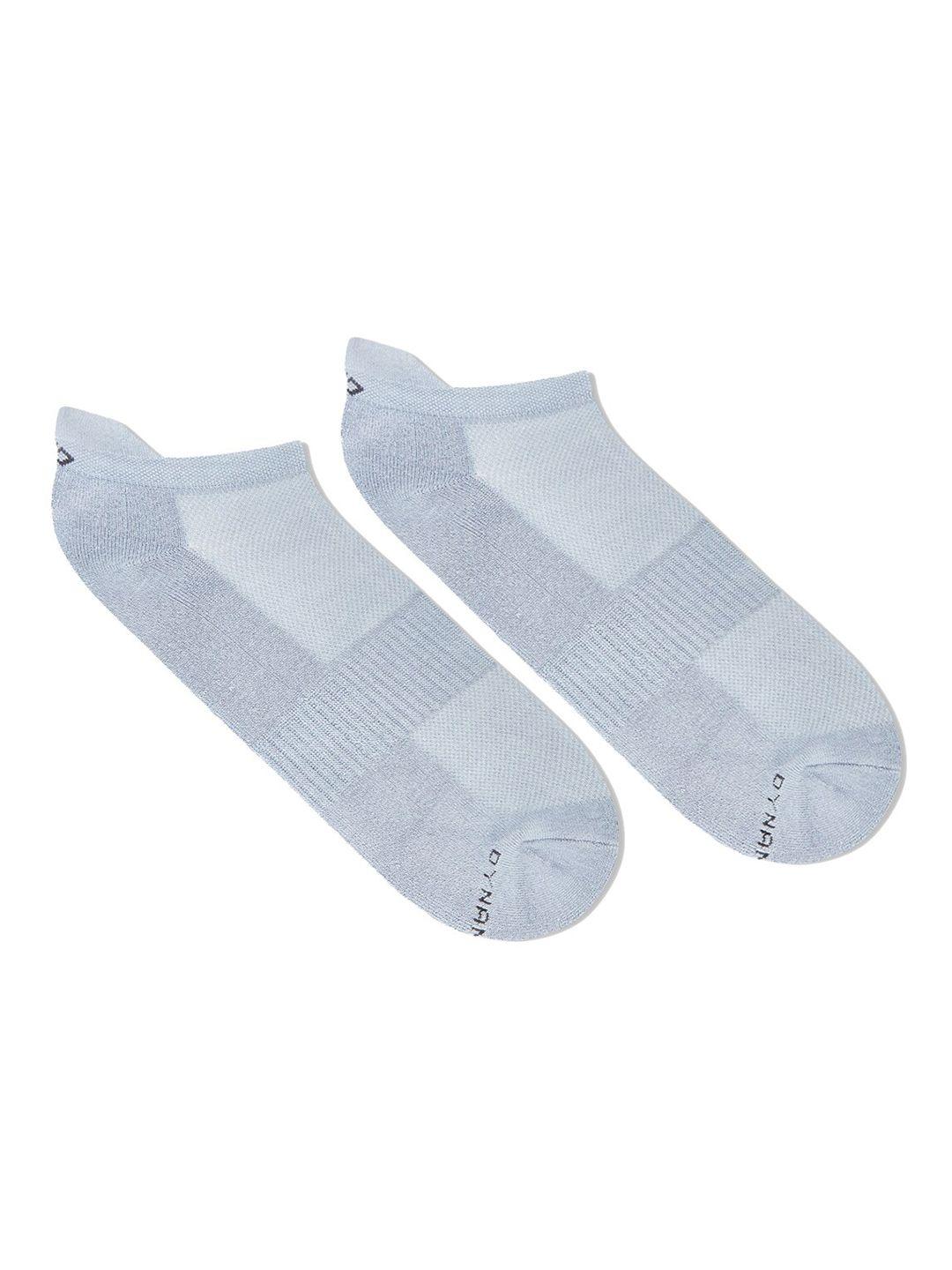 dynamocks men grey solid bamboo ankle length socks