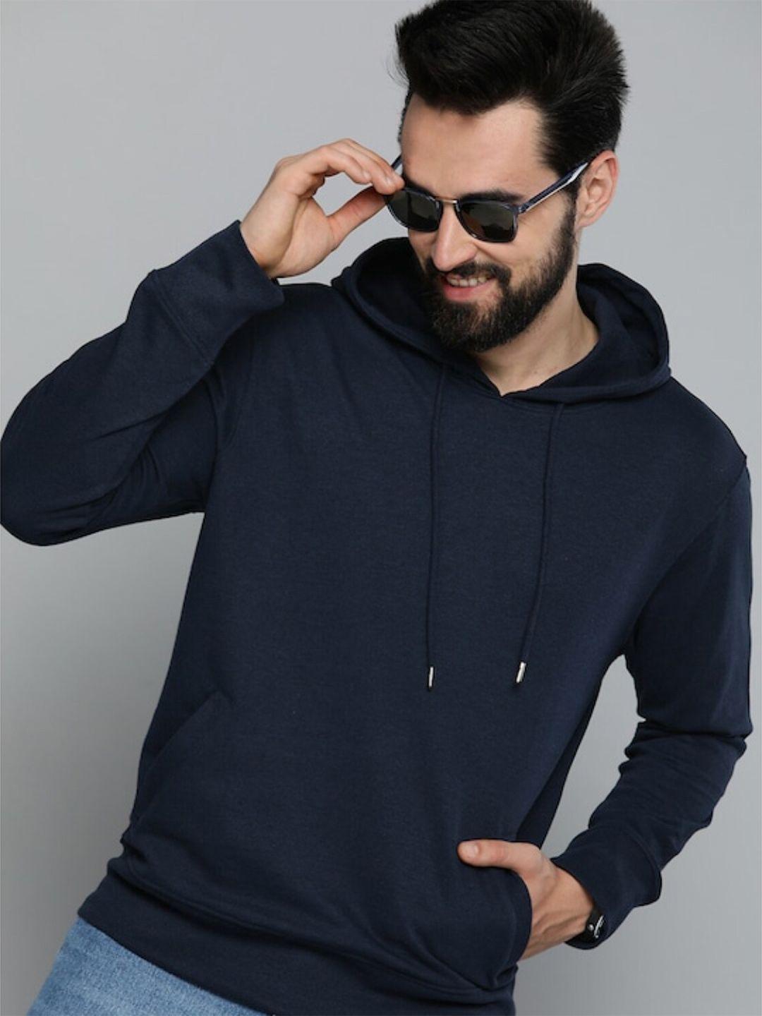 dzzo hooded pure cotton pullover sweatshirt