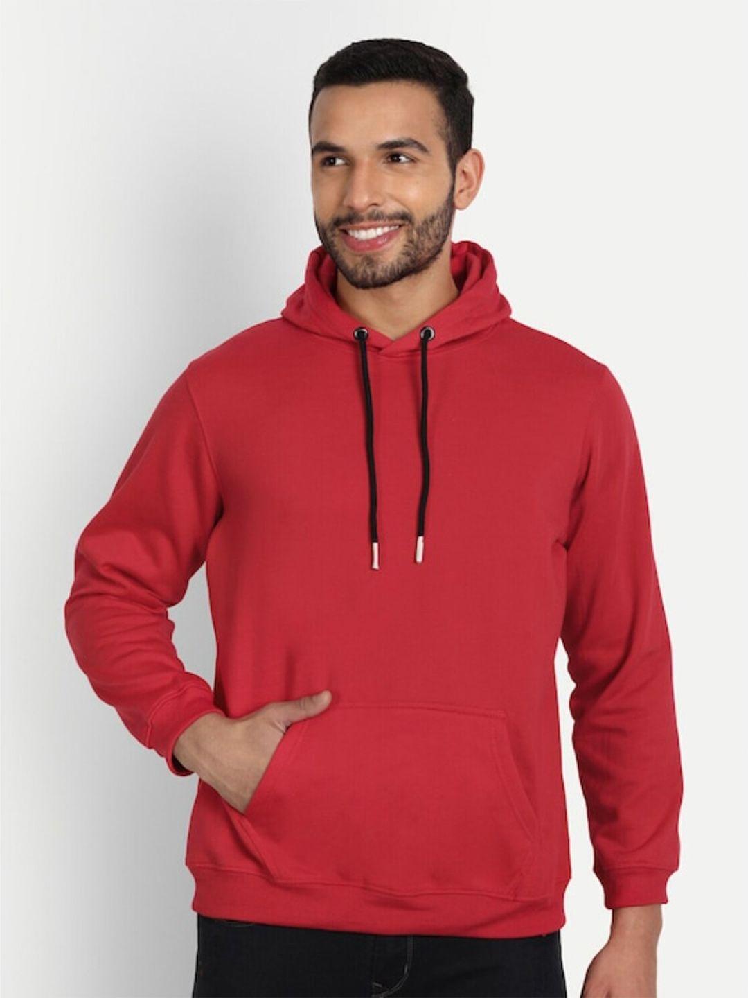 dzzo hooded pure cotton pullover sweatshirt