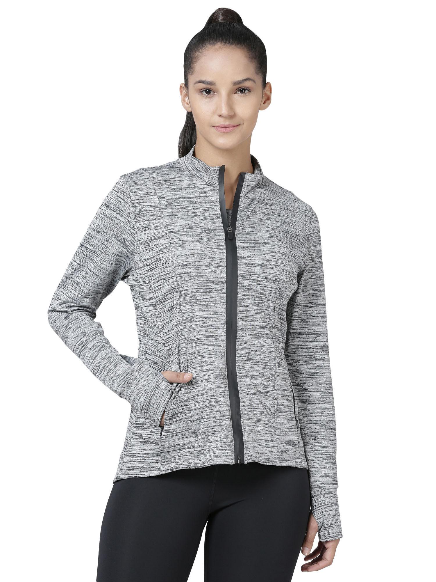 e059 athleisure active jacket - grey