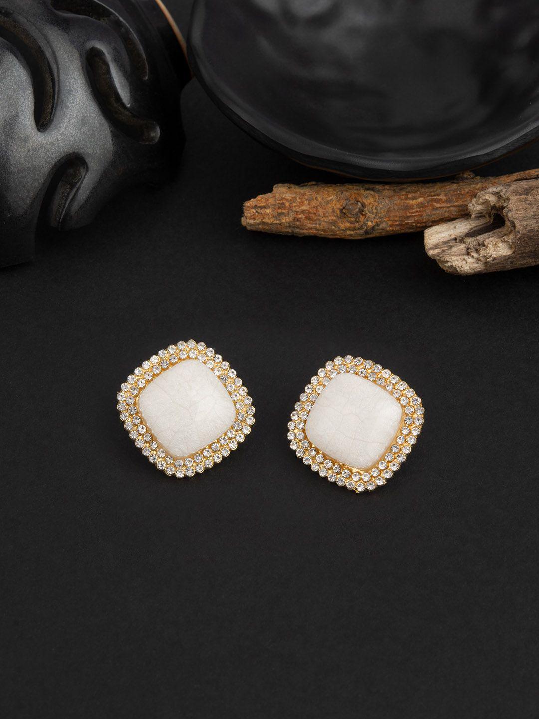e2o gold-plated contemporary stud earrings