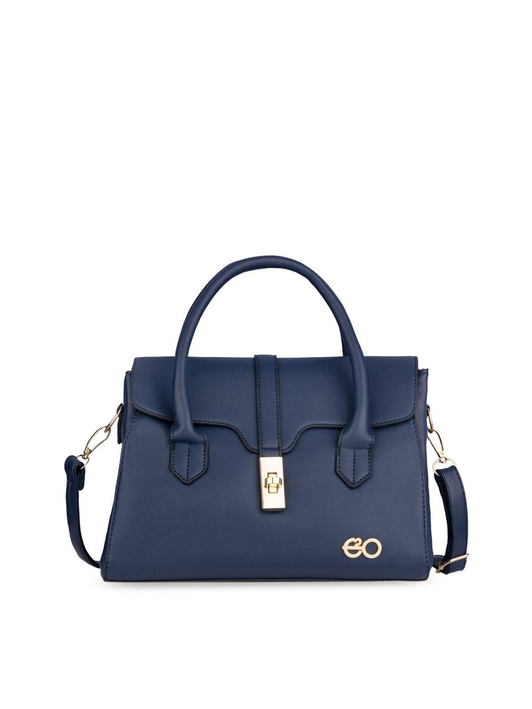 e2o blue pu swagger handheld bag