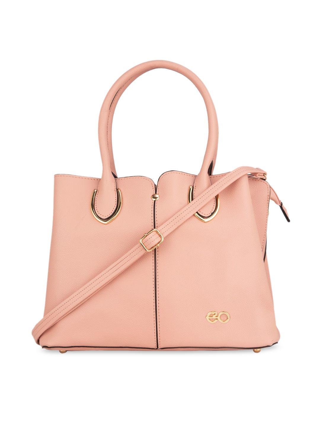 e2o pink pu structured handheld bag