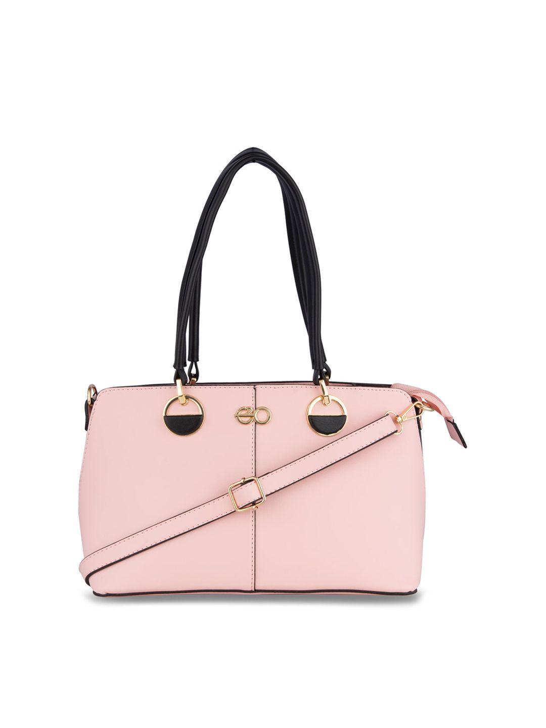 e2o pink pu structured handheld bag