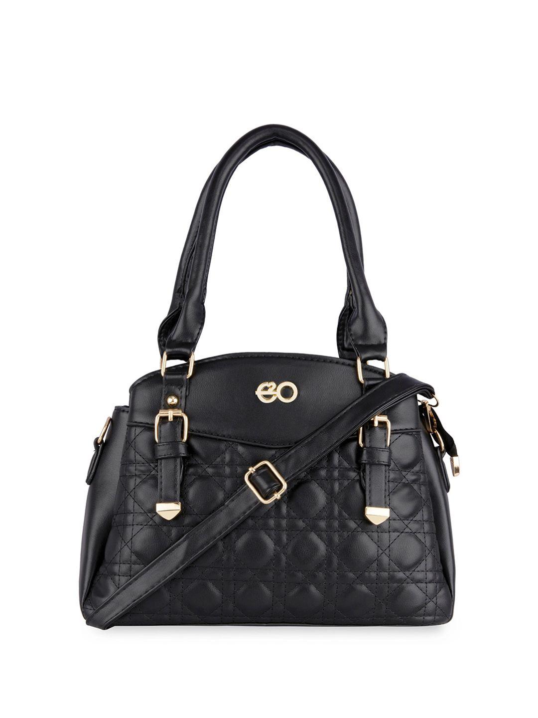 e2o quilted pu structured satchel bag