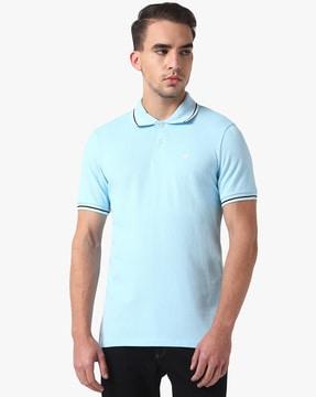 eagle logo regular fit polo t-shirt