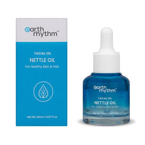 earth rhythm nettle facial oil | soothes irritated skin, nourishes skin, brightens | for all skin types | women - 20 ml