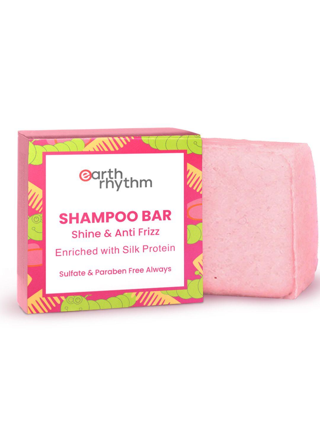 earth rhythm silk protein bounce & shine shampoo bar without tin 80gms