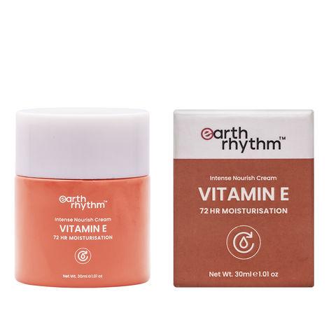 earth rhythm vitamin e intense nourish day cream | 72 hr moisturisation  - 30 ml