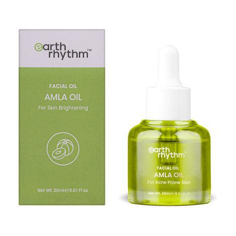 earth rhythm amla facial oil | reduces appearance of wrinkles, brightens skin, protects skin barrier | for brightening skin | for all skin types | women - 20 ml