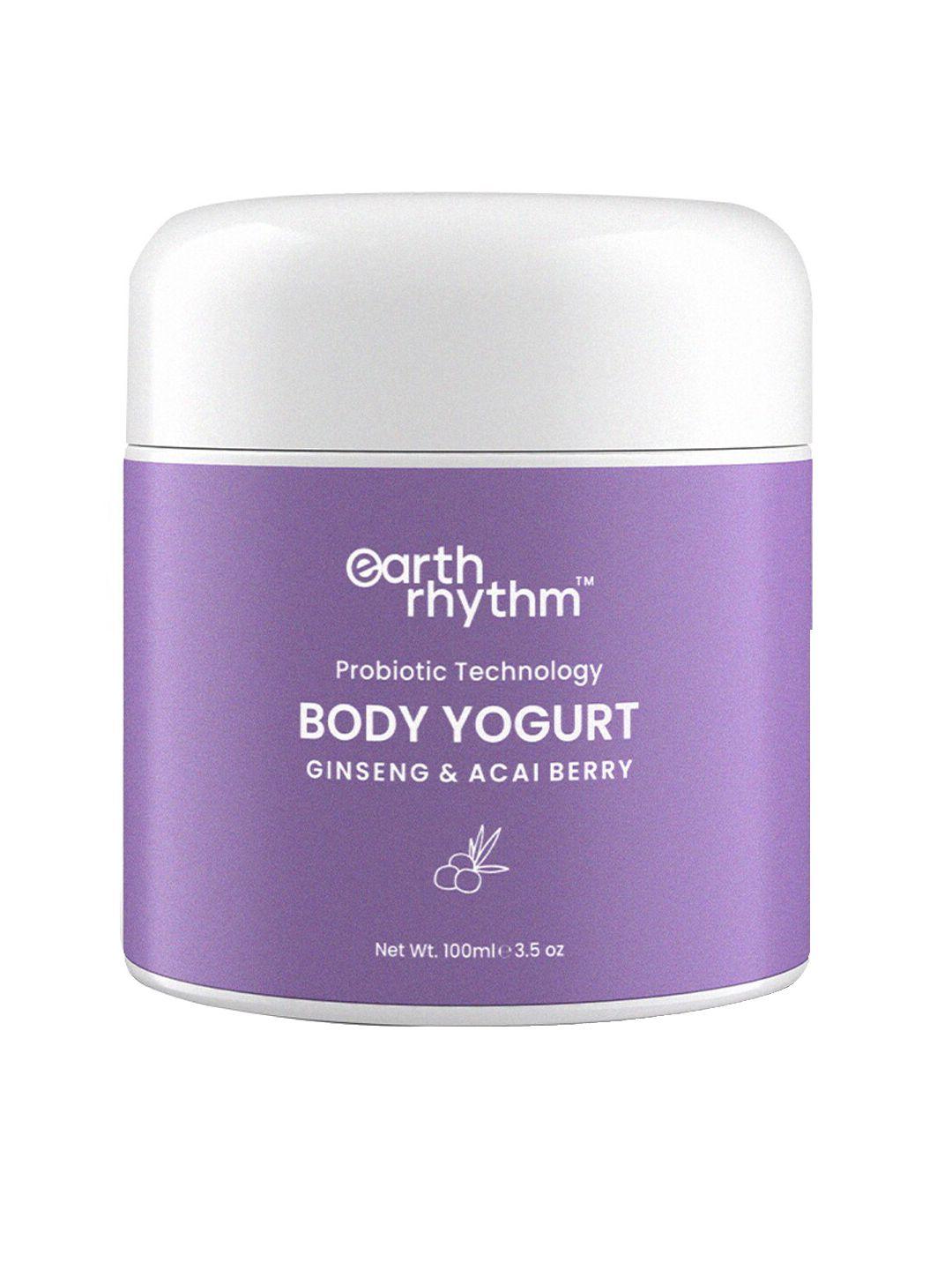 earth rhythm ginseng & acai berry probiotic technology body yogurt - 100 ml