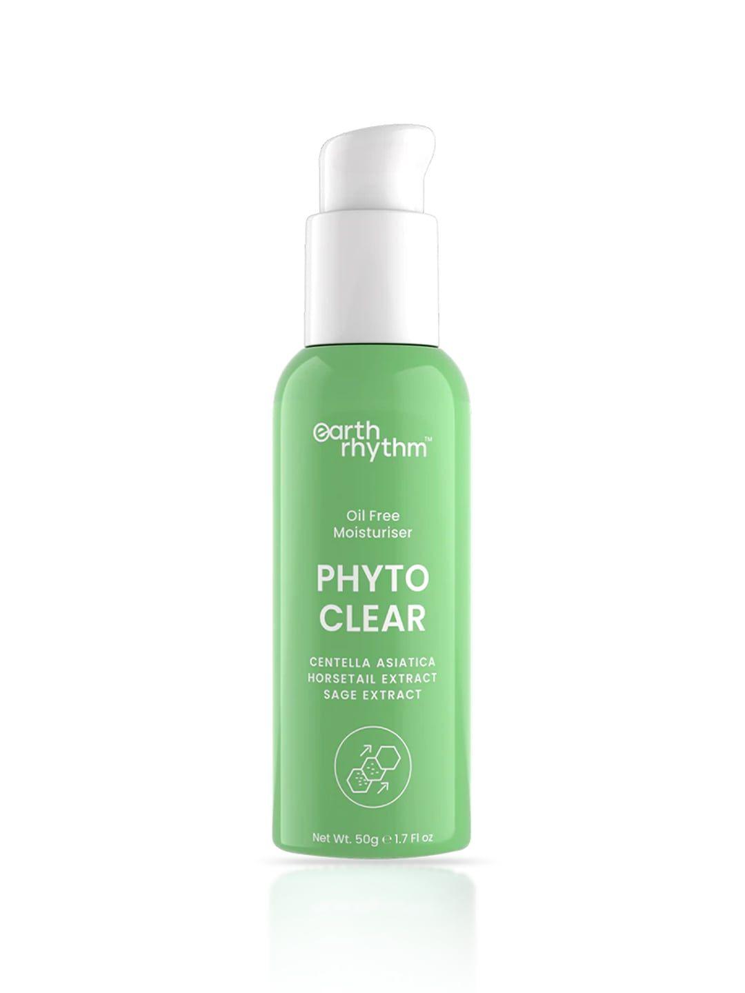earth rhythm phyto clear oil free moisturiser centella asiatica horsetail & sage extract