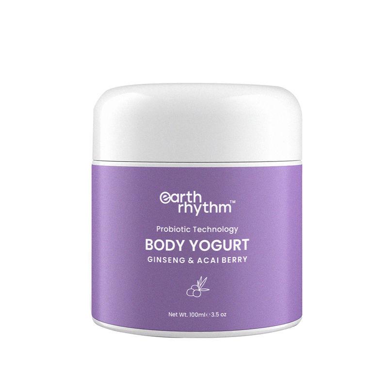 earth rhythm probiotic technology body yogurt ginseng & acai berry