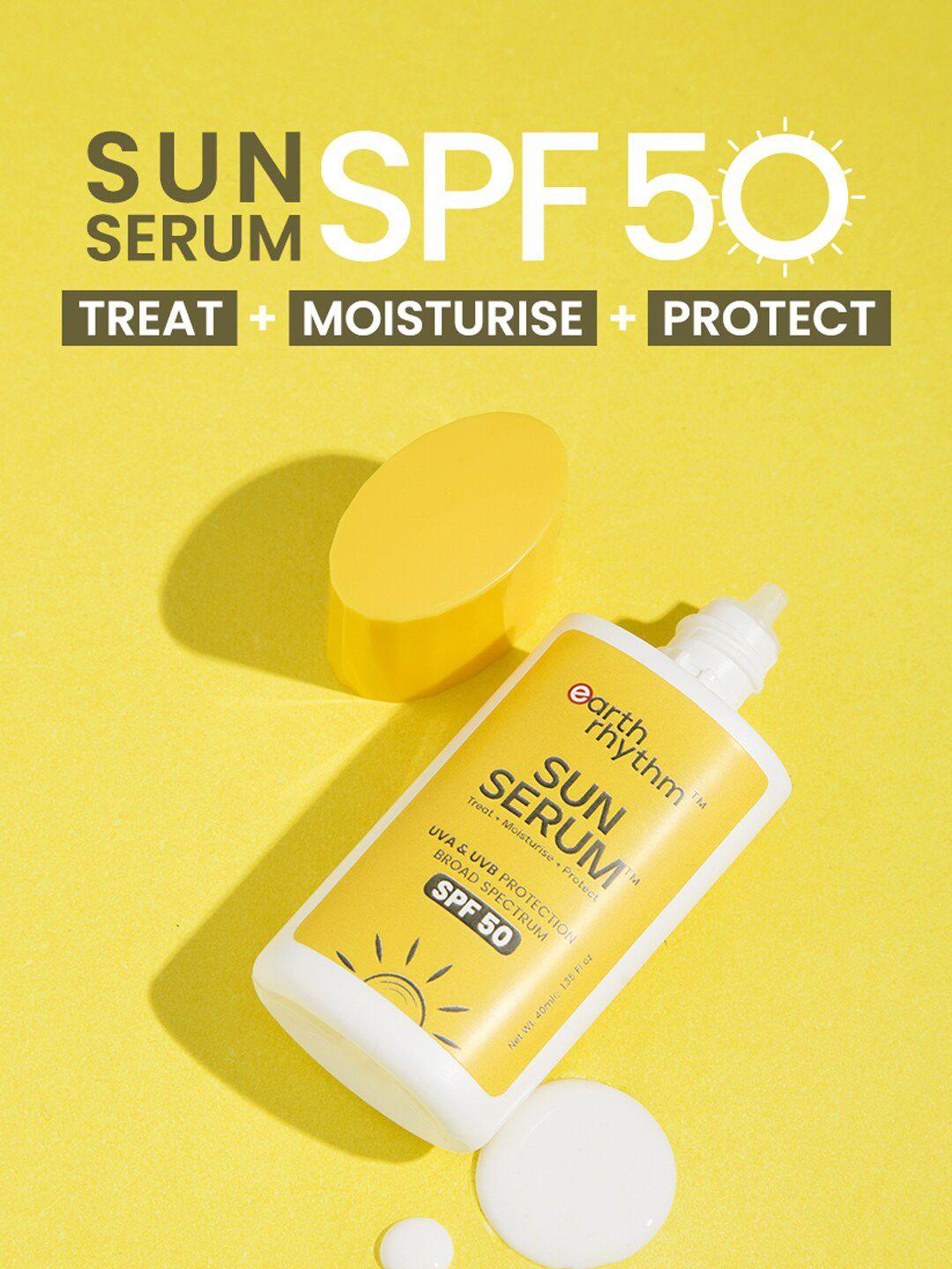 earth rhythm spf 50 moisturizing serum sunscreen - 40 ml