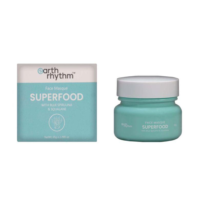 earth rhythm superfood face masque with blue spirulina & squalane