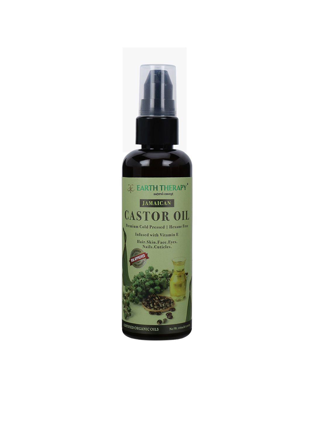 earth therapy; yellow jamaican castor oil