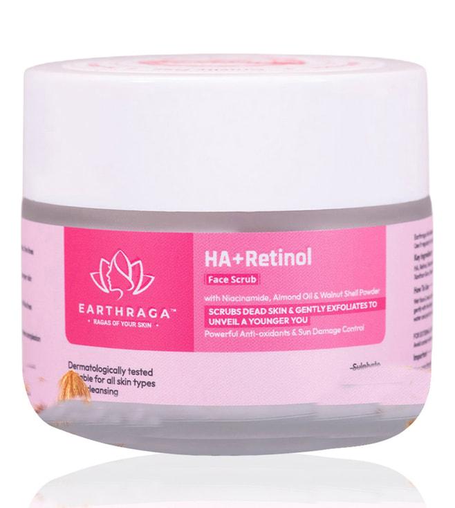 earthraga ha + retinol face scrub - 100 ml