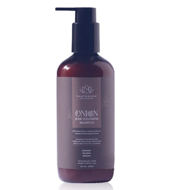 earthraga onion hair cleansing shampoo - 300 ml