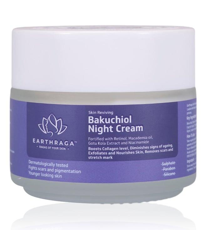 earthraga skin reviving bakuchiol night cream - 100 gm