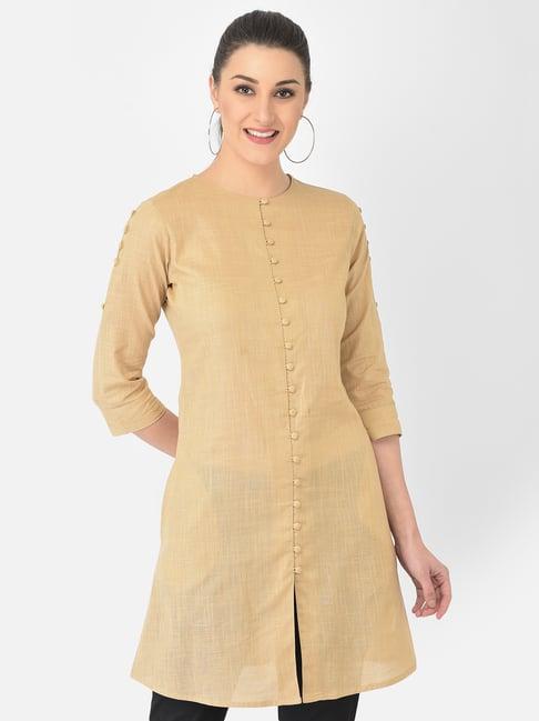 eavan beige round neck tunic