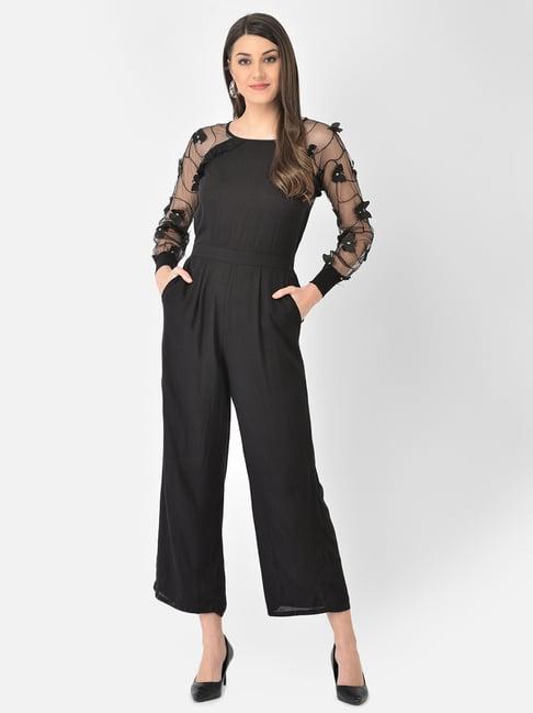 eavan black embellished jumpsuit