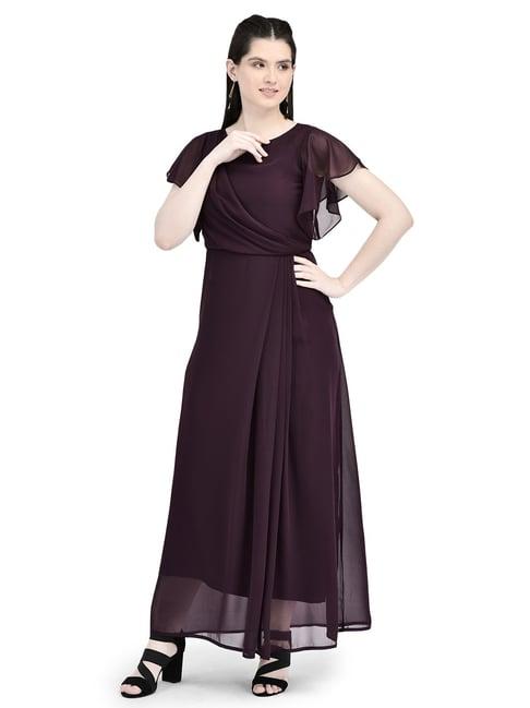 eavan burgundy maxi dress