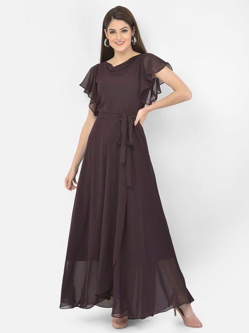 eavan burgundy maxi dress
