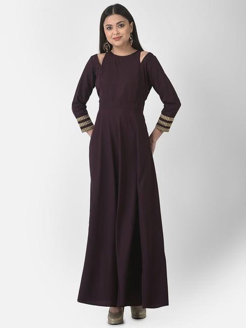 eavan dark purple maxi dress