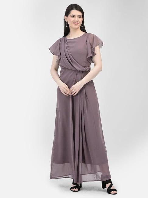 eavan maroon relaxed fit maxi dress